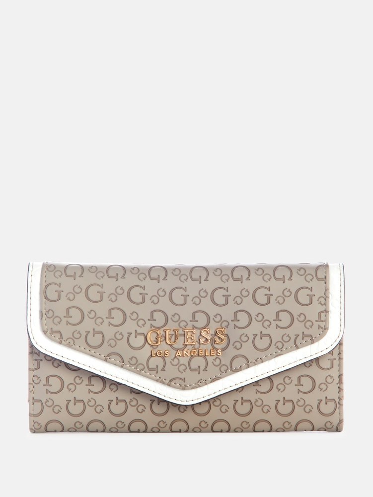 Hartland Signature Print Slim Clutch Wallet