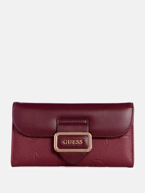 Dorchester Embossed Signature Slim Clutch