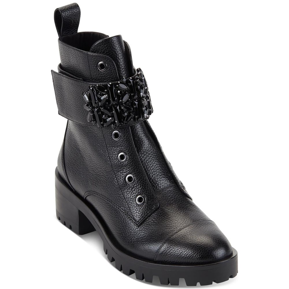 Pippa Pebbled Leather Ankle Boots