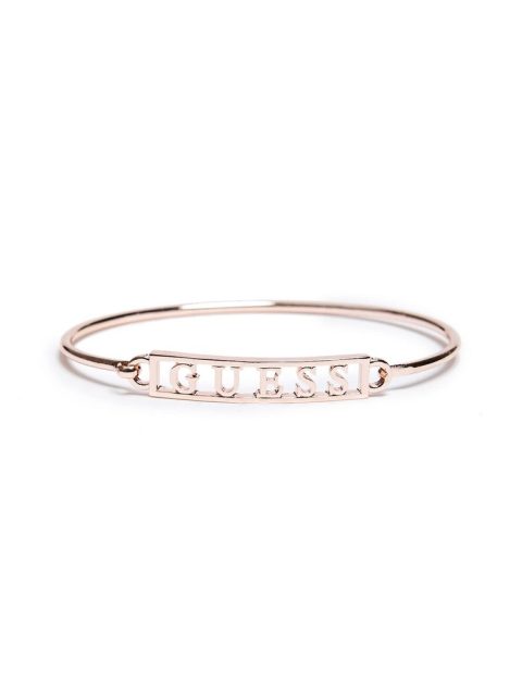 Rose Gold-Tone Logo Bangle