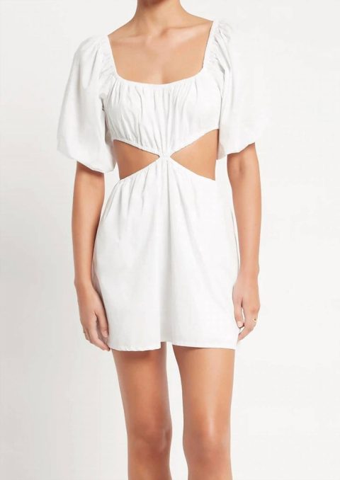 Gabelli Mini Dress In Plain White 7703525818428