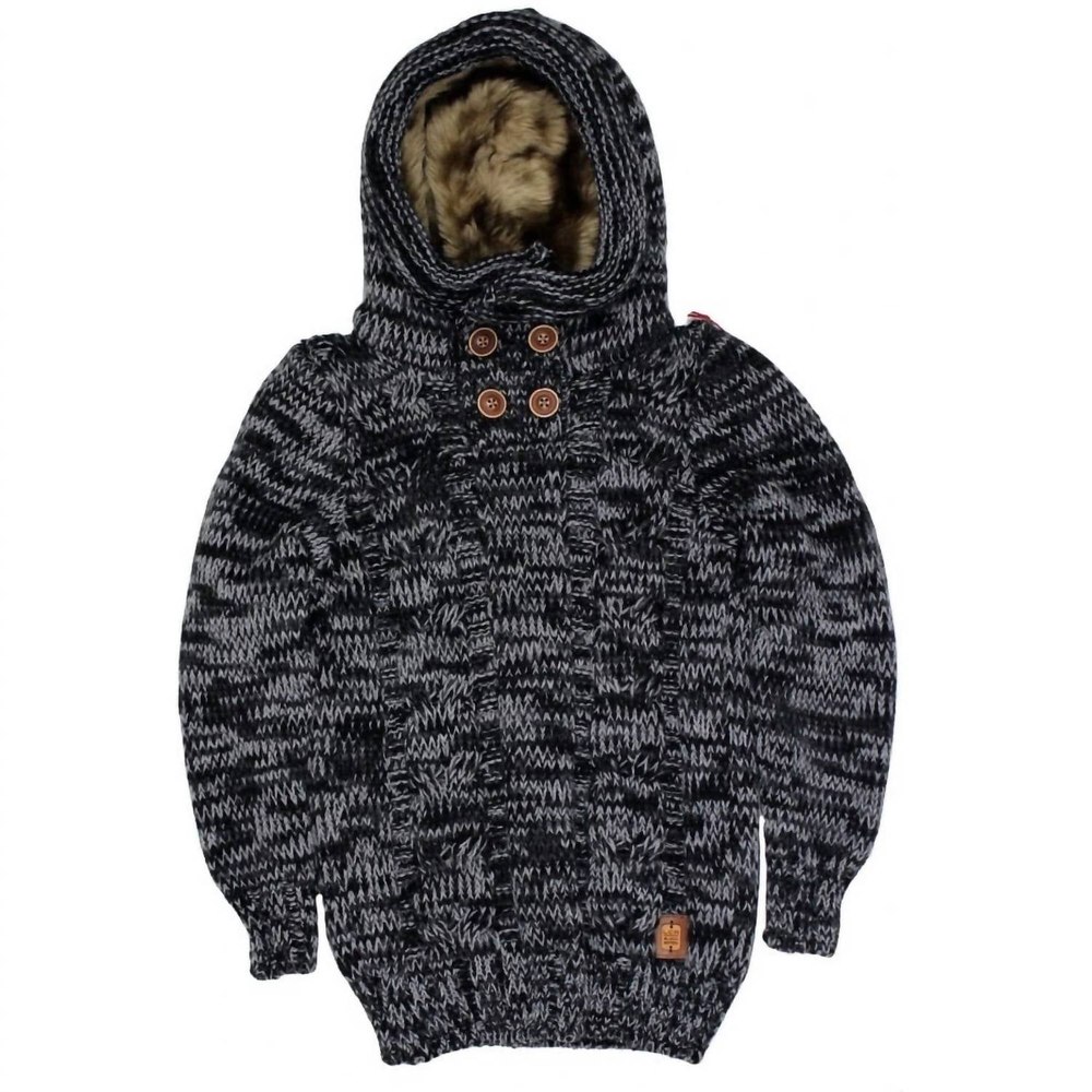 Boy’s Wool Blend Sweater In Black 7803854028860