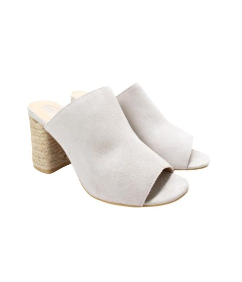 Women’s Helena Heeled Sandal In Ice Suede 7803855503420