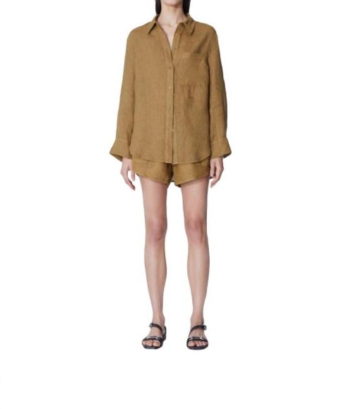 Lapataia Benedetta Shirt In Curry 7703542792252