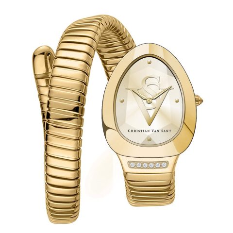 Christian Van Sant Women’s Naga Gold Dial Watch
