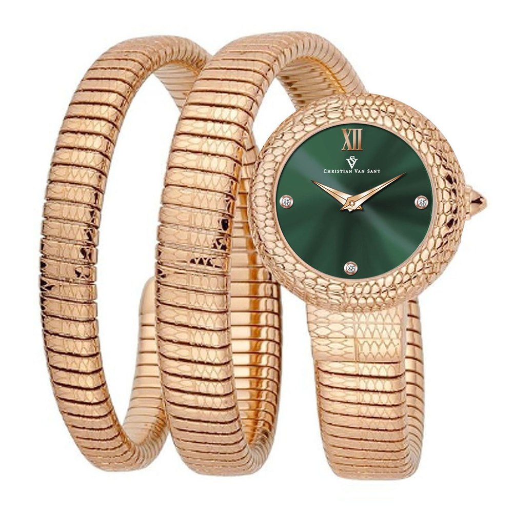 Christian Van Sant Women’s Naga Green Dial Watch