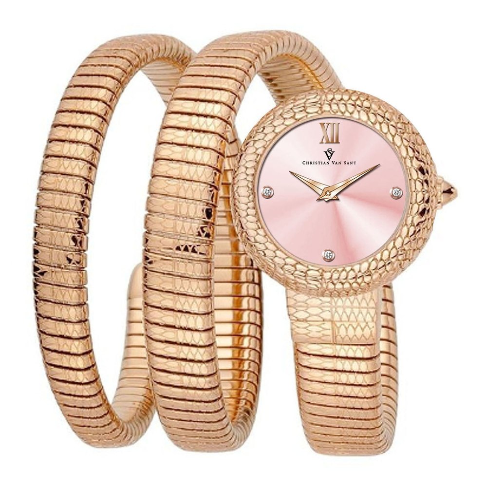 Christian Van Sant Women’s Naga Pink Dial Watch