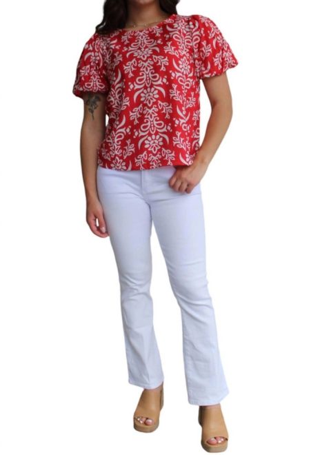 Jeanne Super High Rise Cropped Flare Jeans In White 7803856617532