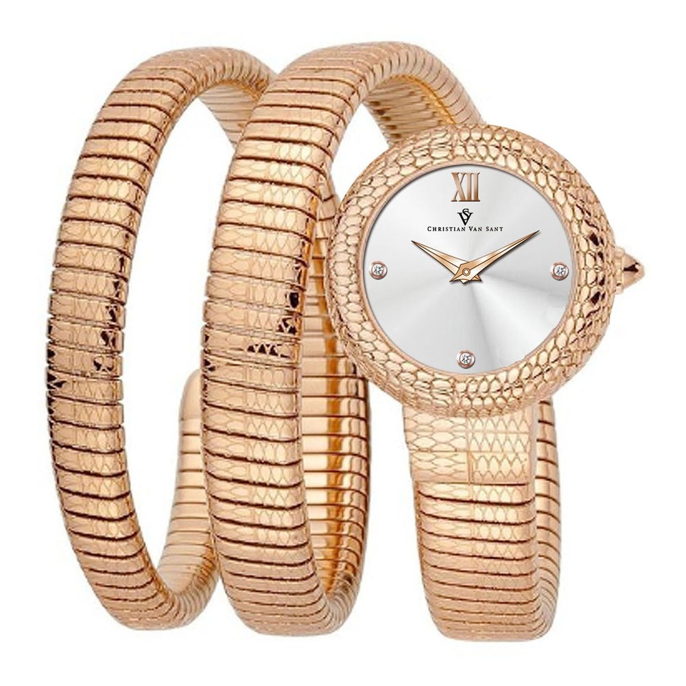 Christian Van Sant Women’s Naga Silver Dial Watch
