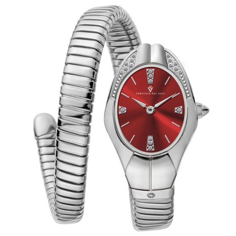 Christian Van Sant Women’s Naga Red Dial Watch 7226069221436