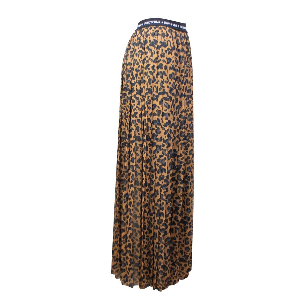 Marcelo Burlon County Leopard Long Skirt – Brown