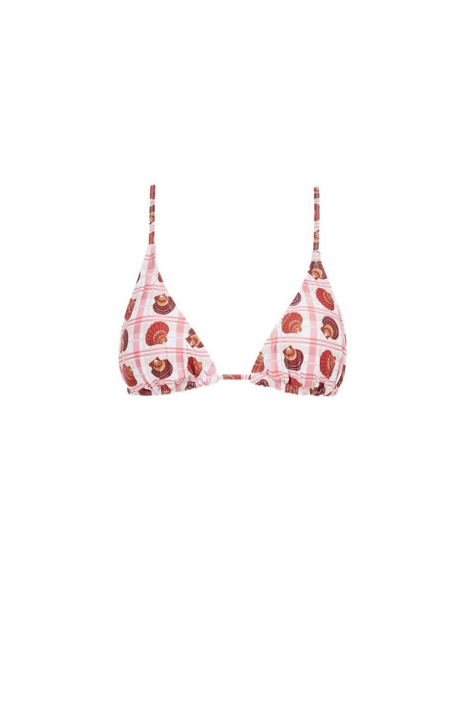 Gabriela Bikini Top In Coral Shells 7703548330044