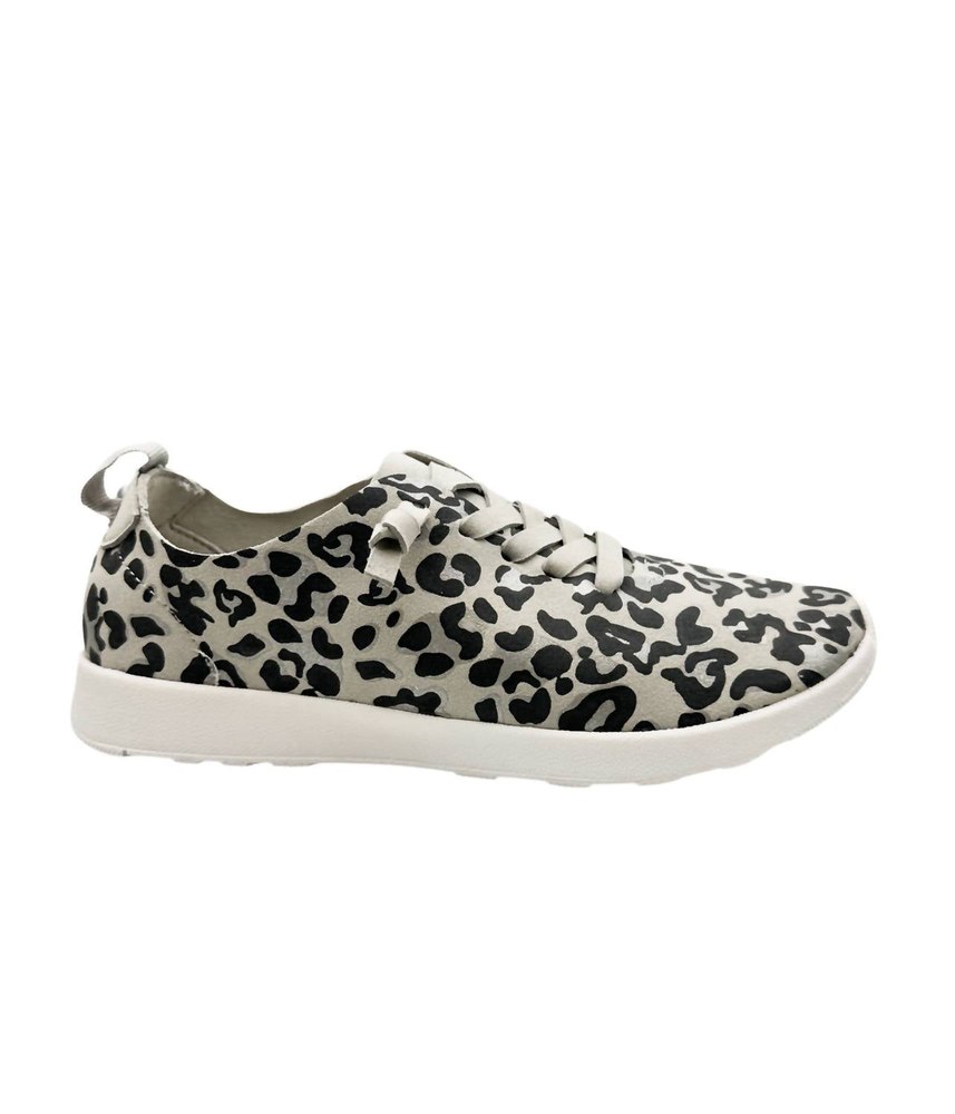 Women’s Mayo Sneaker In Light Grey Leopard 7803860156476