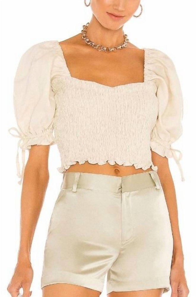 Lisanza Top In Plain Cream 7703549378620