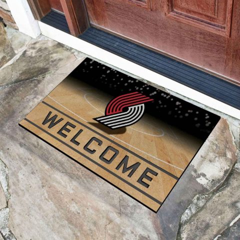 Fanmats Portland Trail Blazers Rubber Door Mat – 18″ x 30″