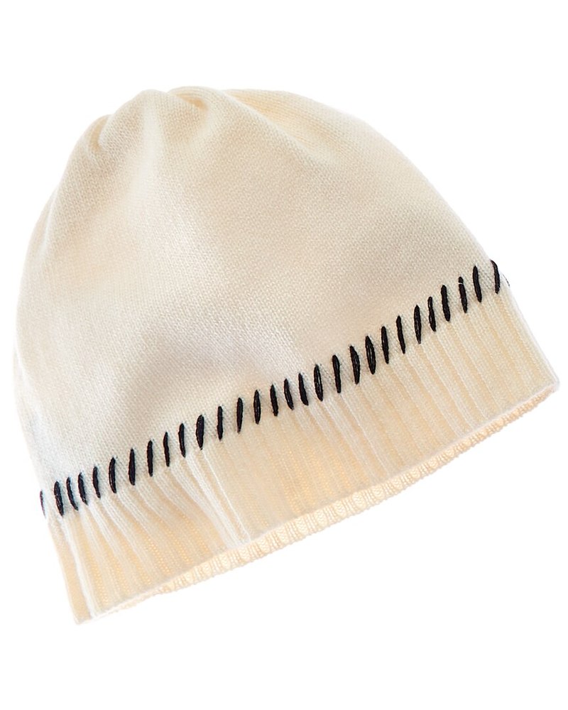 Forte Cashmere Contrast Edge Cashmere Hat 7832106205244