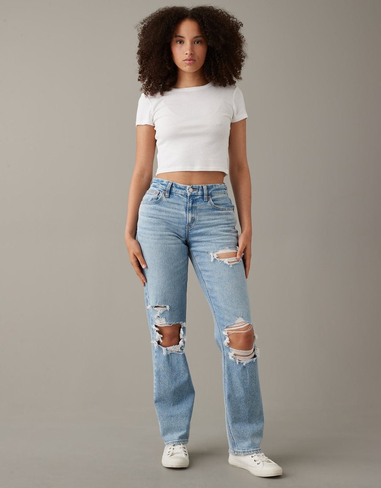 AE Stretch Curvy High-Waisted Straight Jean 7703551180860