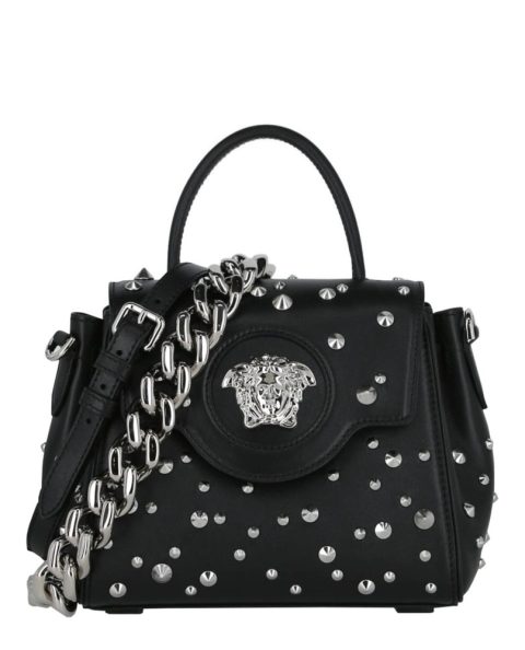 Studded La Medusa Shoulder Bag