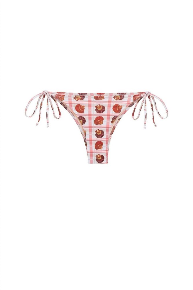 Gabriela Bikini Bottom In Coral Shells 7703555899452