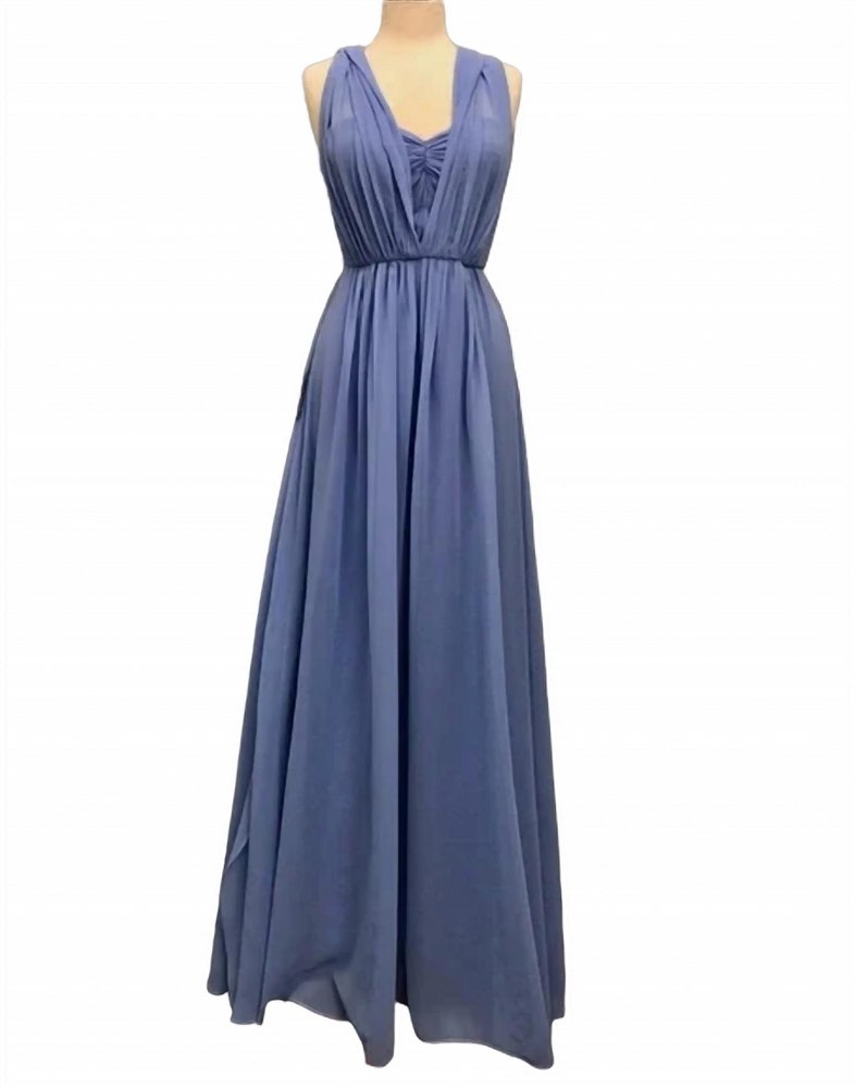 Multi-Way Long Dress In Purple