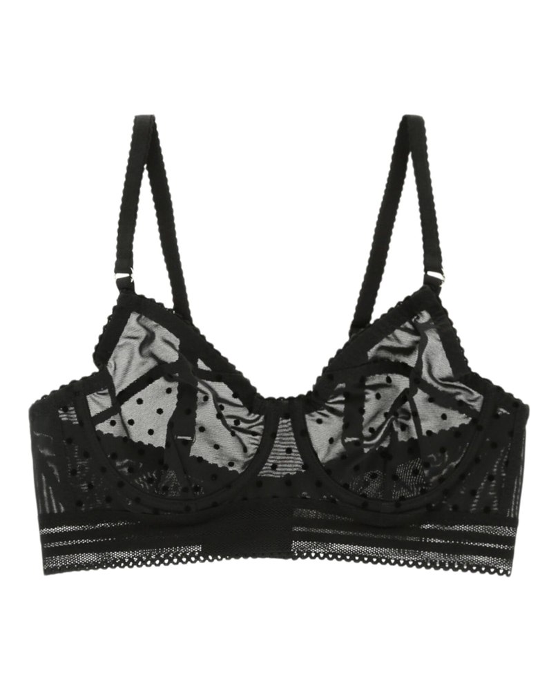 Velet Polka Dot Bra
