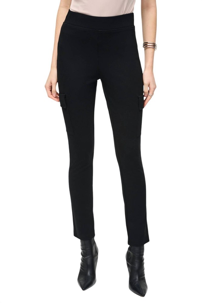 Slim Fit Full Length Pant With Pockets In Black 7803880898620