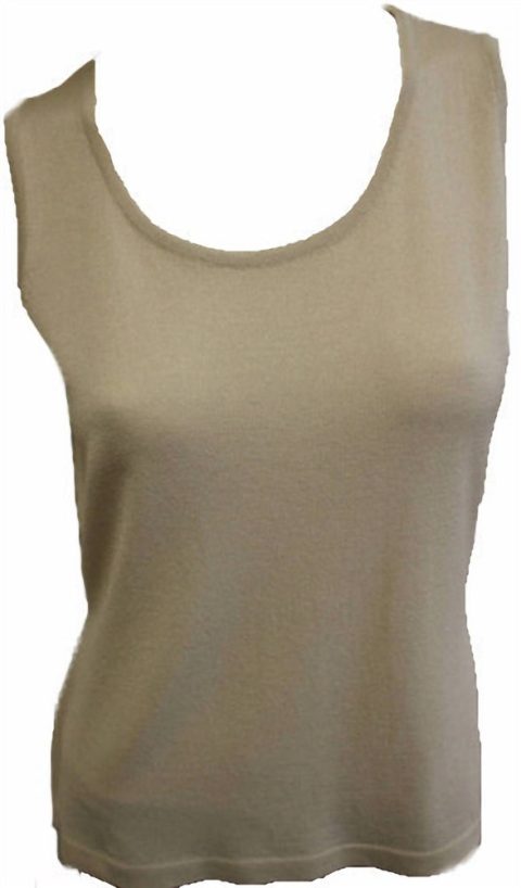 Bra-Friendly Tank Top In Sand 7226193248316