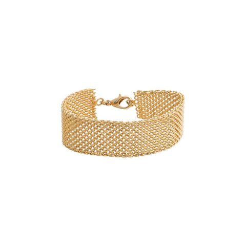 Wide Mesh Chain Bracelet