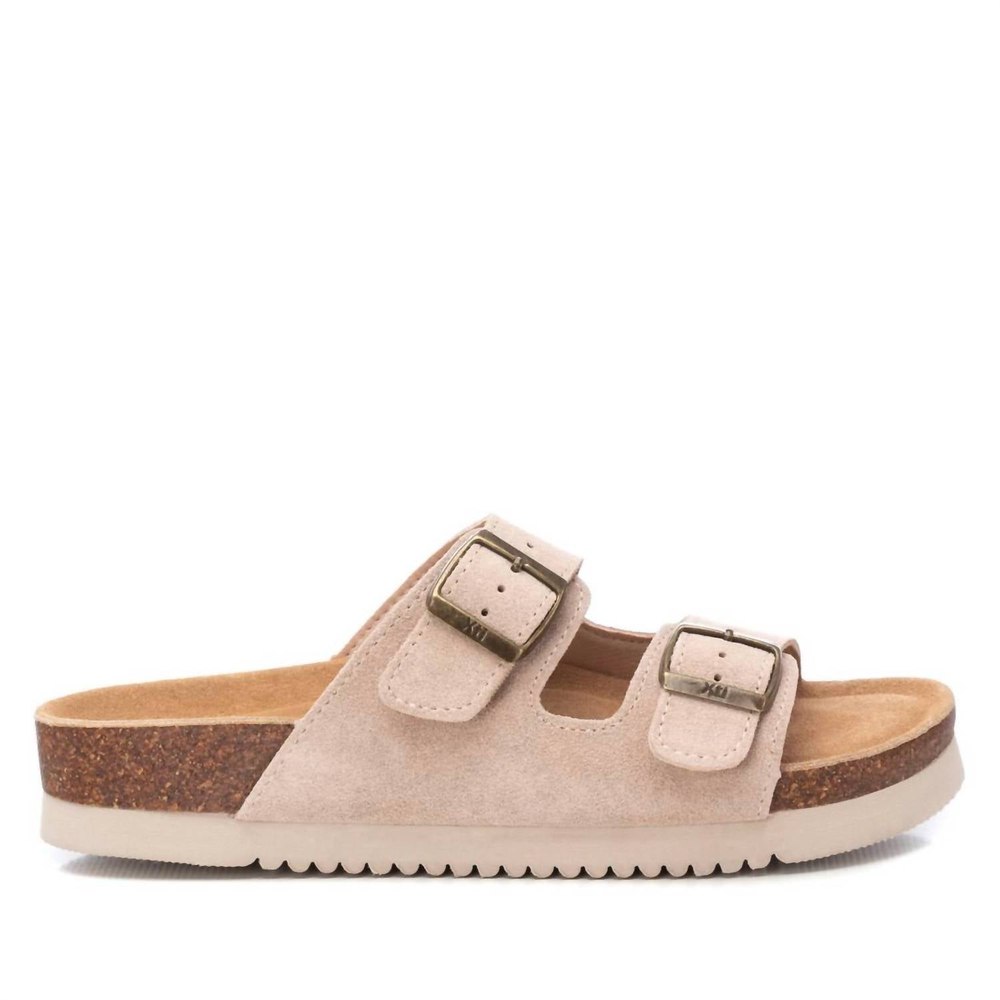 Women’s Flat Sandals In Beige 7703564484668