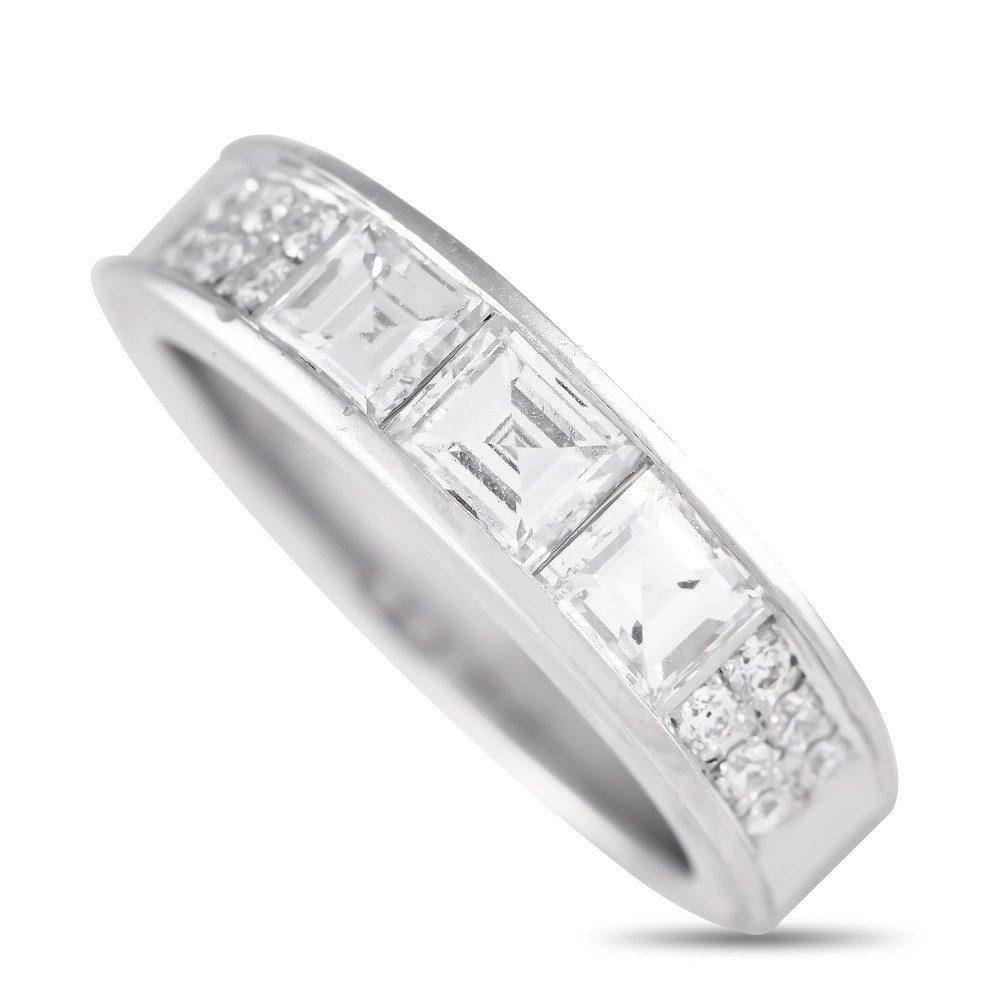 LB Exclusive Platinum 1.36ct Diamond Band Ring MF03-040224