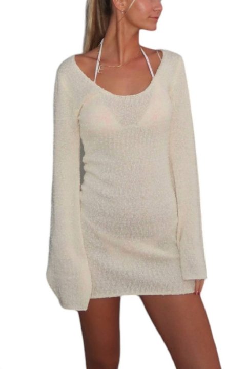 Beachside Dress In Cream 7832145068092