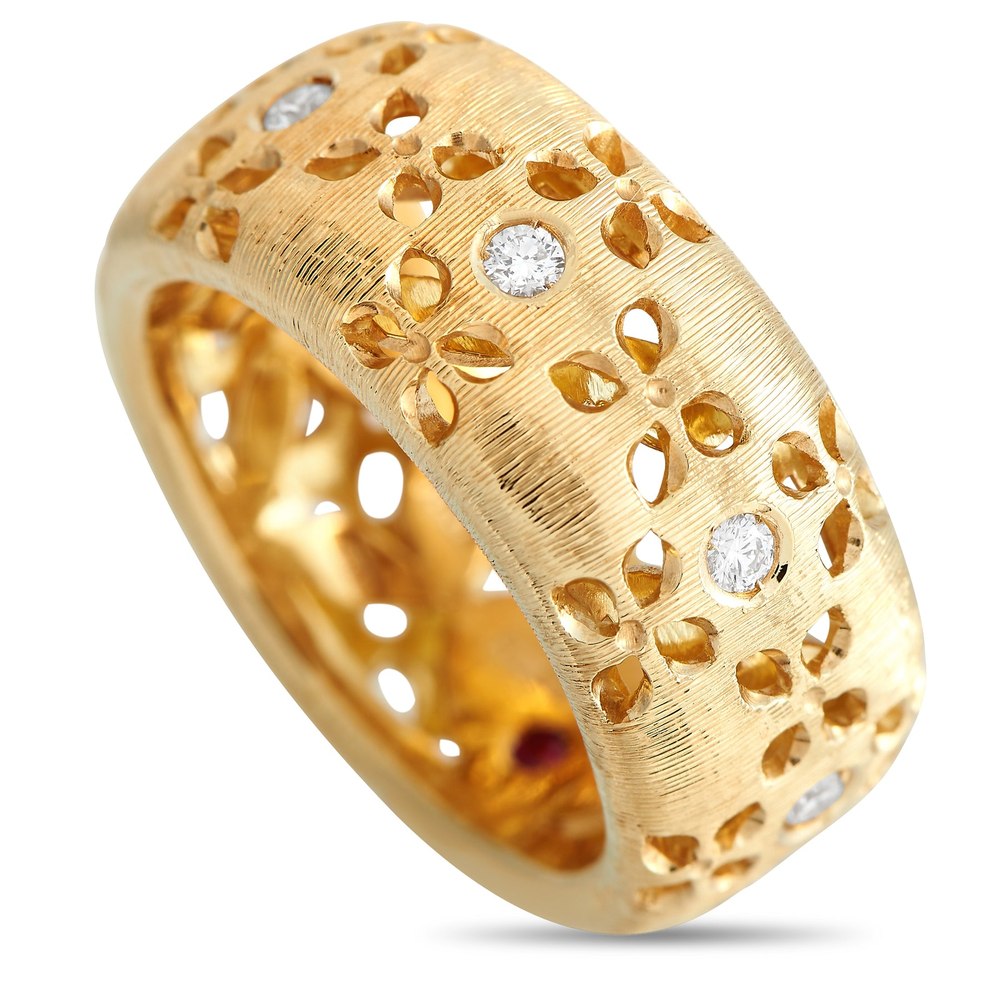 Roberto Coin 18K Yellow Gold 0.20ct Diamond Granada Ring RC11-021424