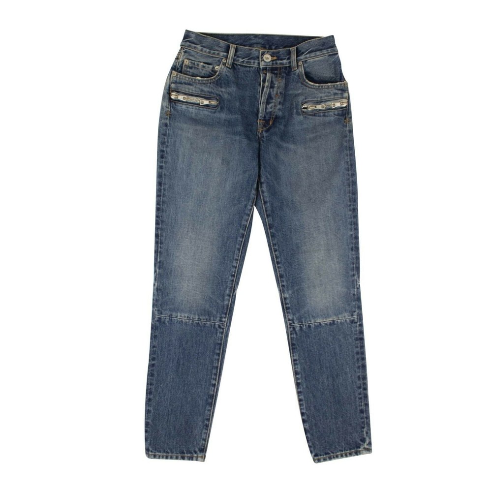 Unravel Project Zipped Jeans Pants – Blue