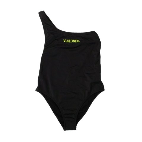 Marcelo Burlon One Shoulder Swimsuit – Black