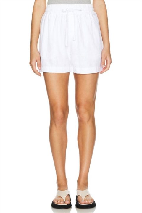 Breezy Pull On Short In White 7832150999100