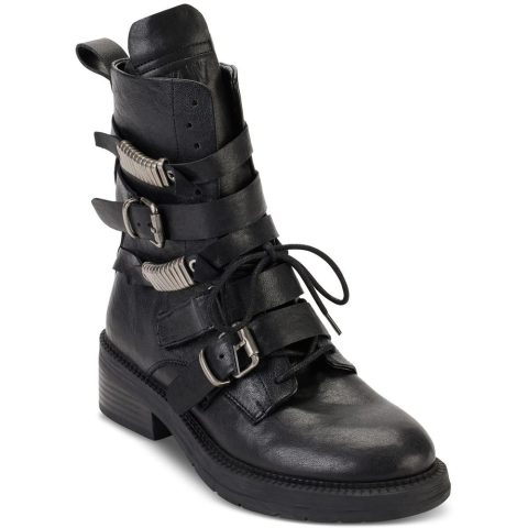 Ita Leather Strappy Ankle Boots