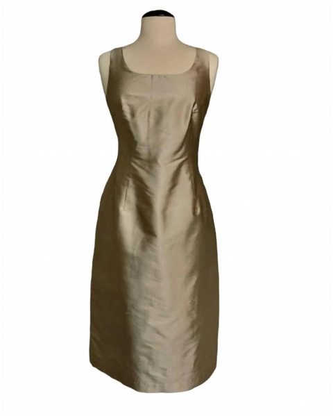 Audrey Dress In Cream/tan