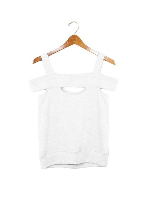 Women’s Stella Cut Out Sweater In White