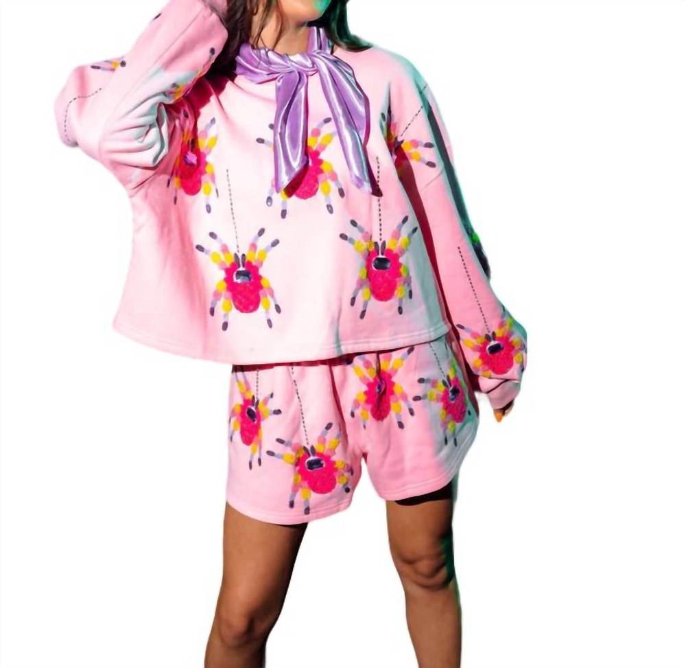 Scattered Spider Shorts In Pink 7803895349308