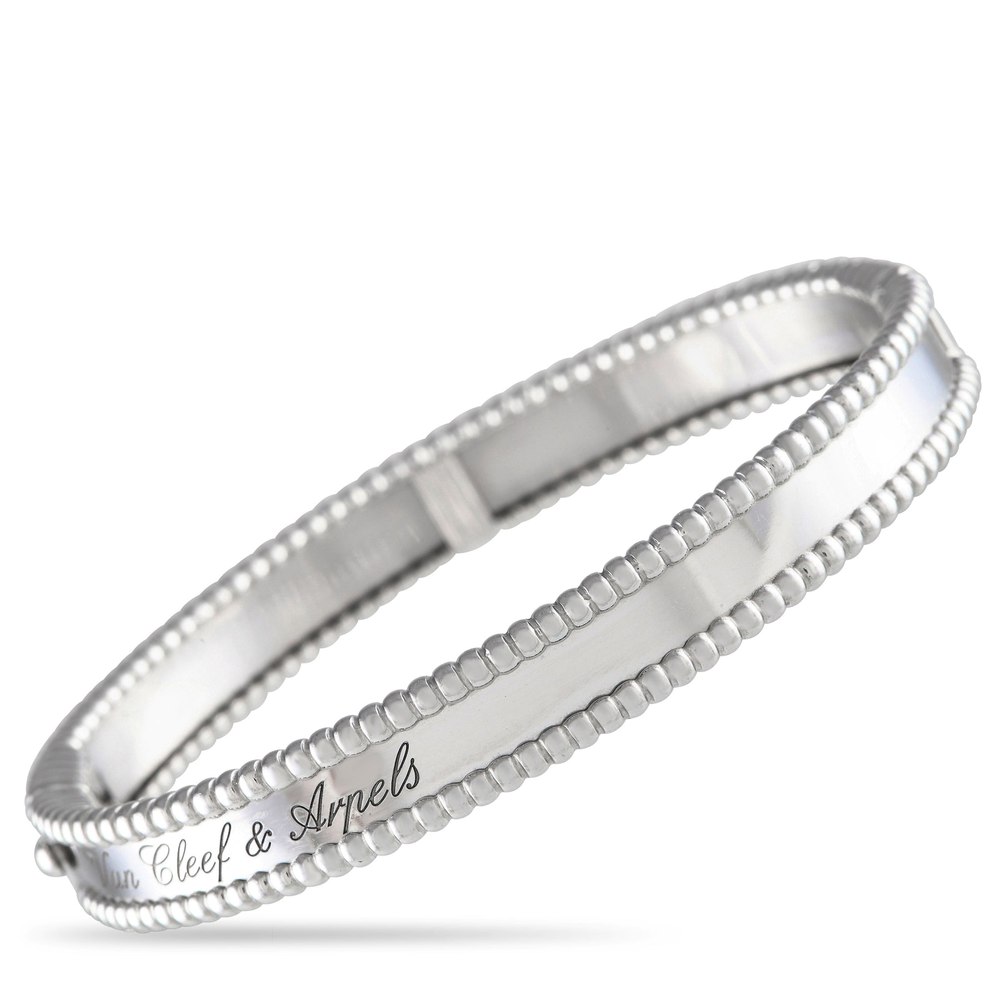 Van Cleef & Arpels Perlee 18K White Gold Diamond Bracelet VC27-031524
