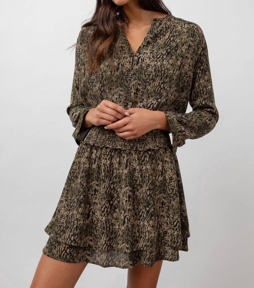 Jasmine Dress In Olive Static 7803900985404