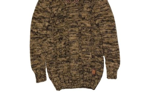 Boy’s Wool Blend Sweater In Camel 7803903082556
