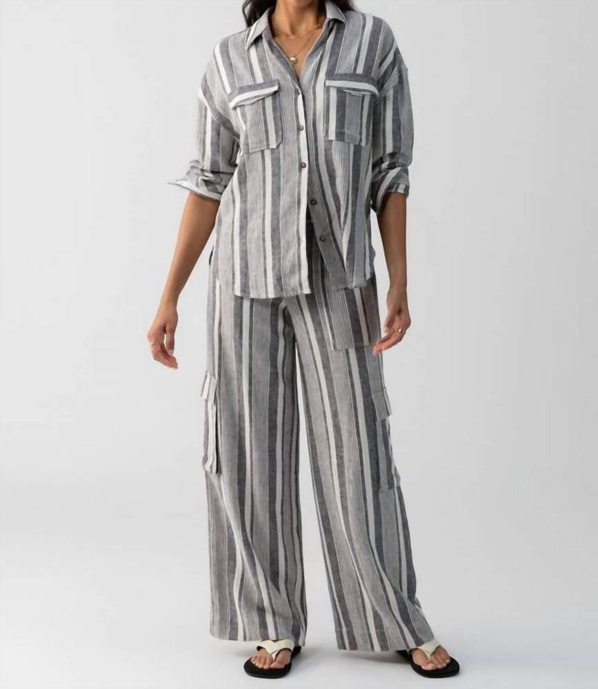 Pocket Shirt In Variegated Stripe 7803901739068
