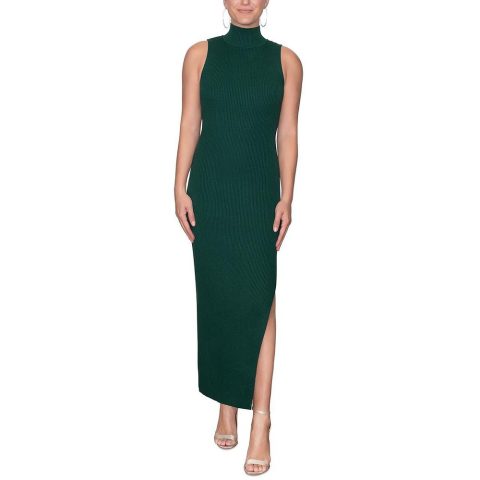 Mock Neck Midi Sweaterdress