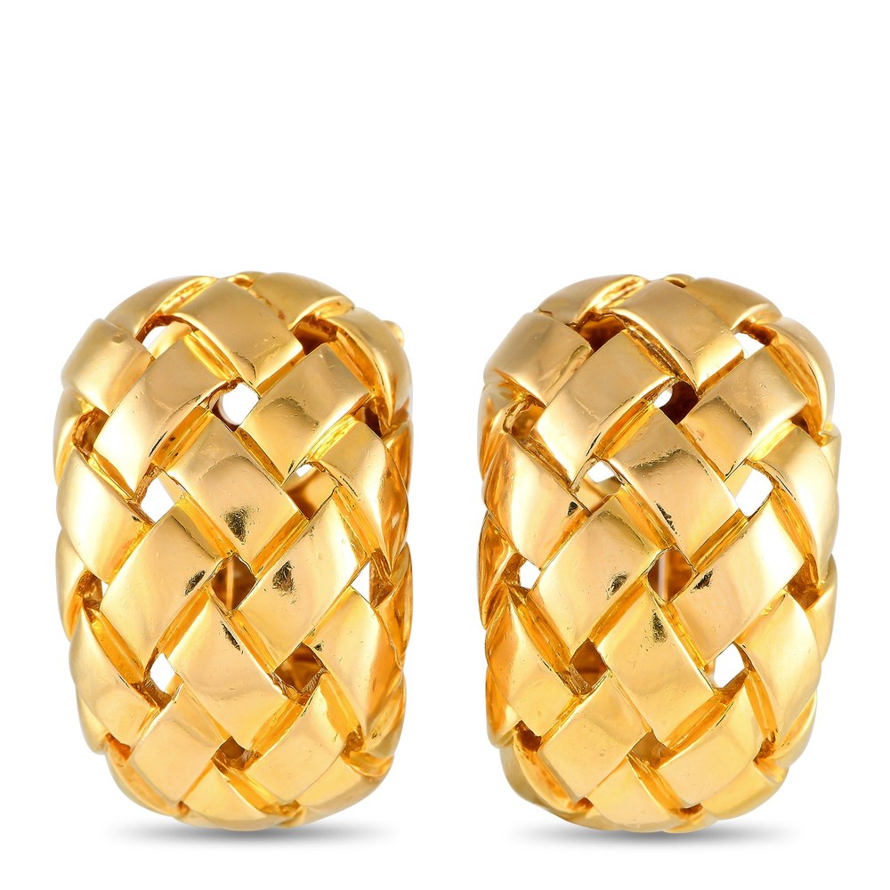 Van Cleef & Arpels Basket Weave Clip-On Earrings VC14-012224