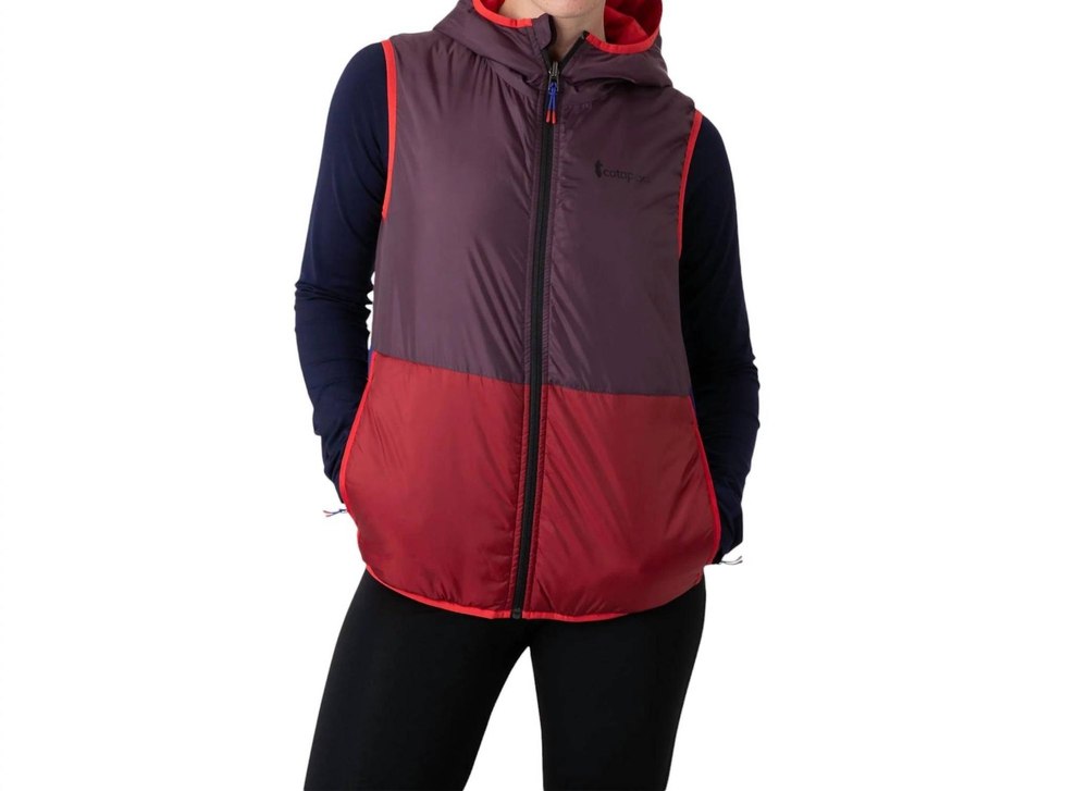 Teca Calido Hooded Vest In Red Hot Sun 7803908522044