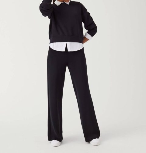 Airessentials Wide Leg Pant In Very Black 7226307575868