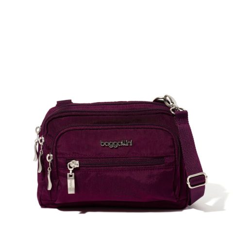 baggallini Women’s Triple Zip Bagg Small Crossbody Bag