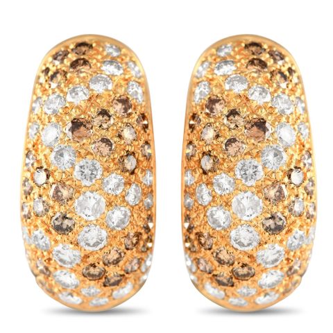Cartier Sauvage 18K Yellow Gold Diamond Earrings CA14-031524