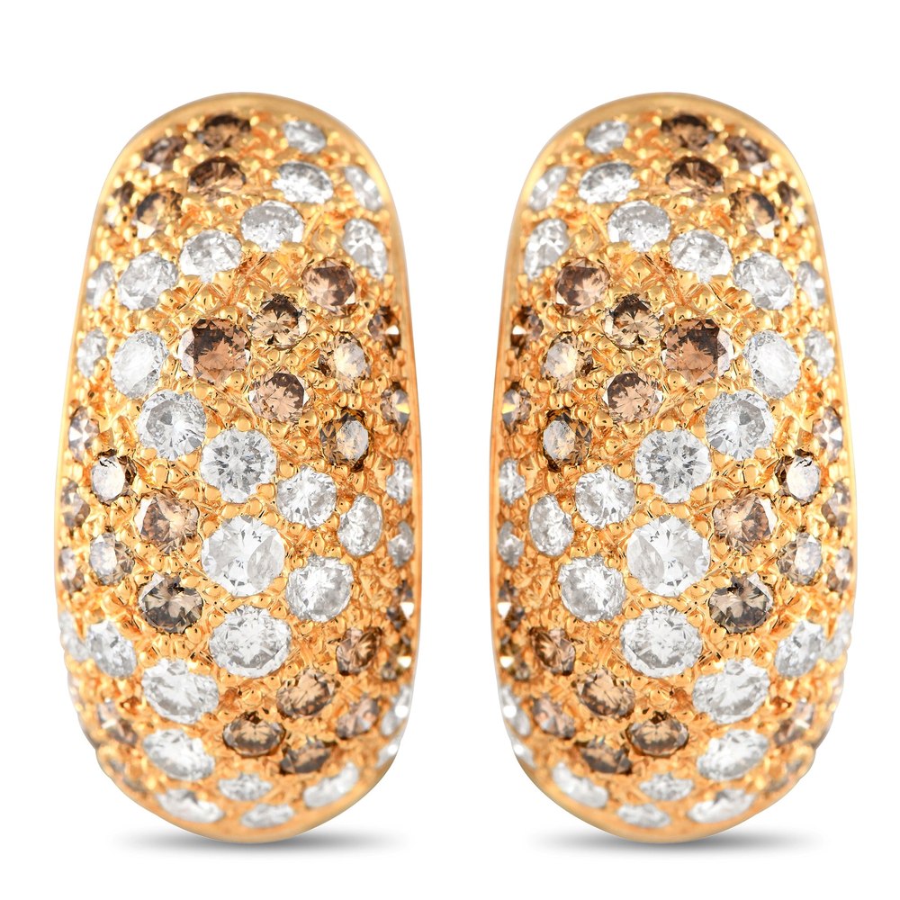 Cartier Sauvage 18K Yellow Gold Diamond Earrings CA14-031524